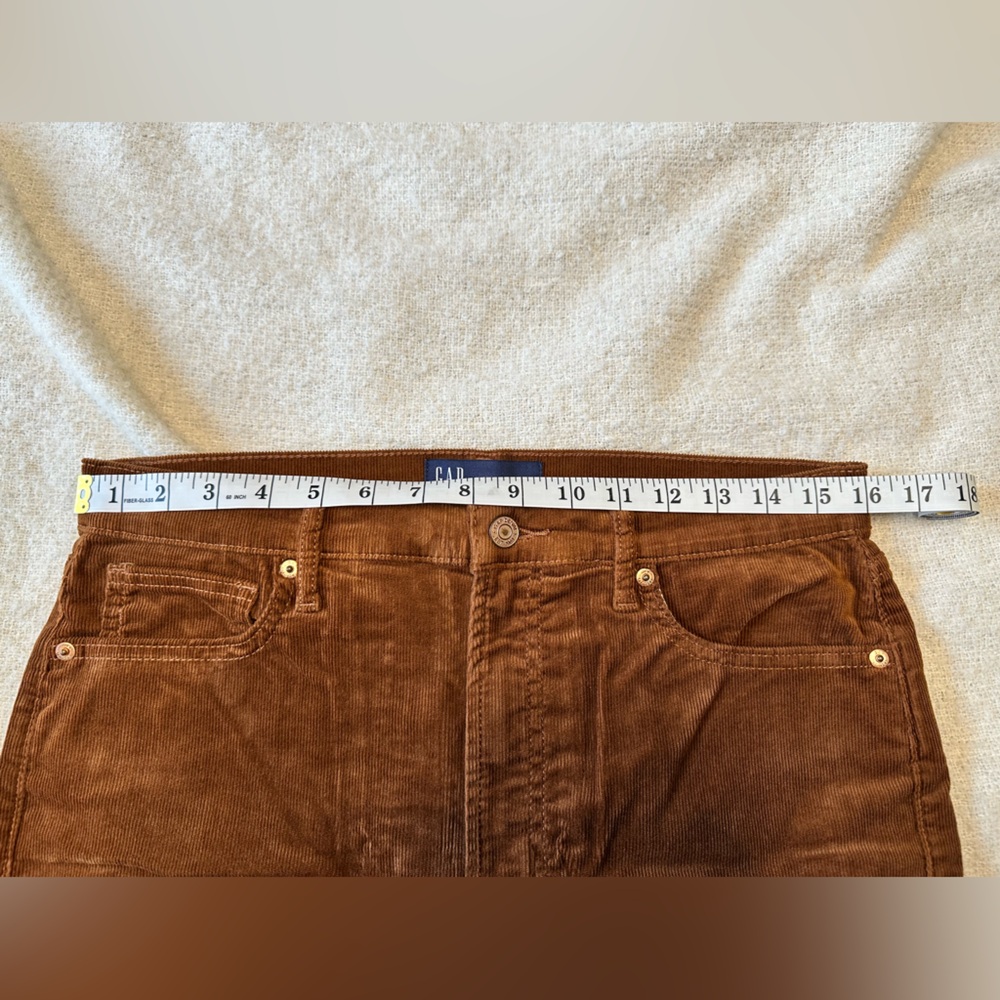 Gap Women's Slim Soft Vintage Corduroy in Rust - Size 10/30 Regular - Picture 4 of 4